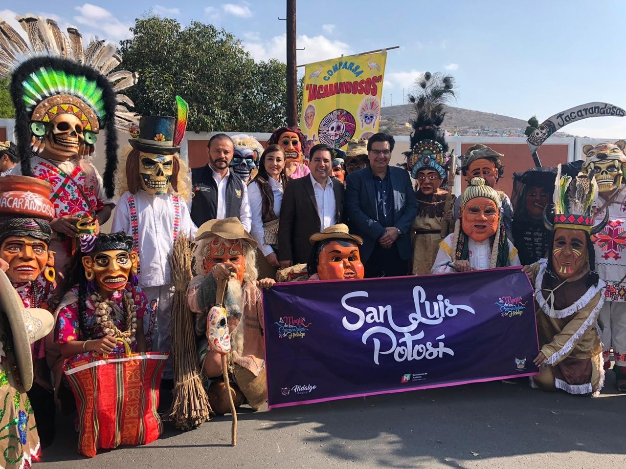 Axtla de Terrazas representó a SLP en carnaval de Hidalgo