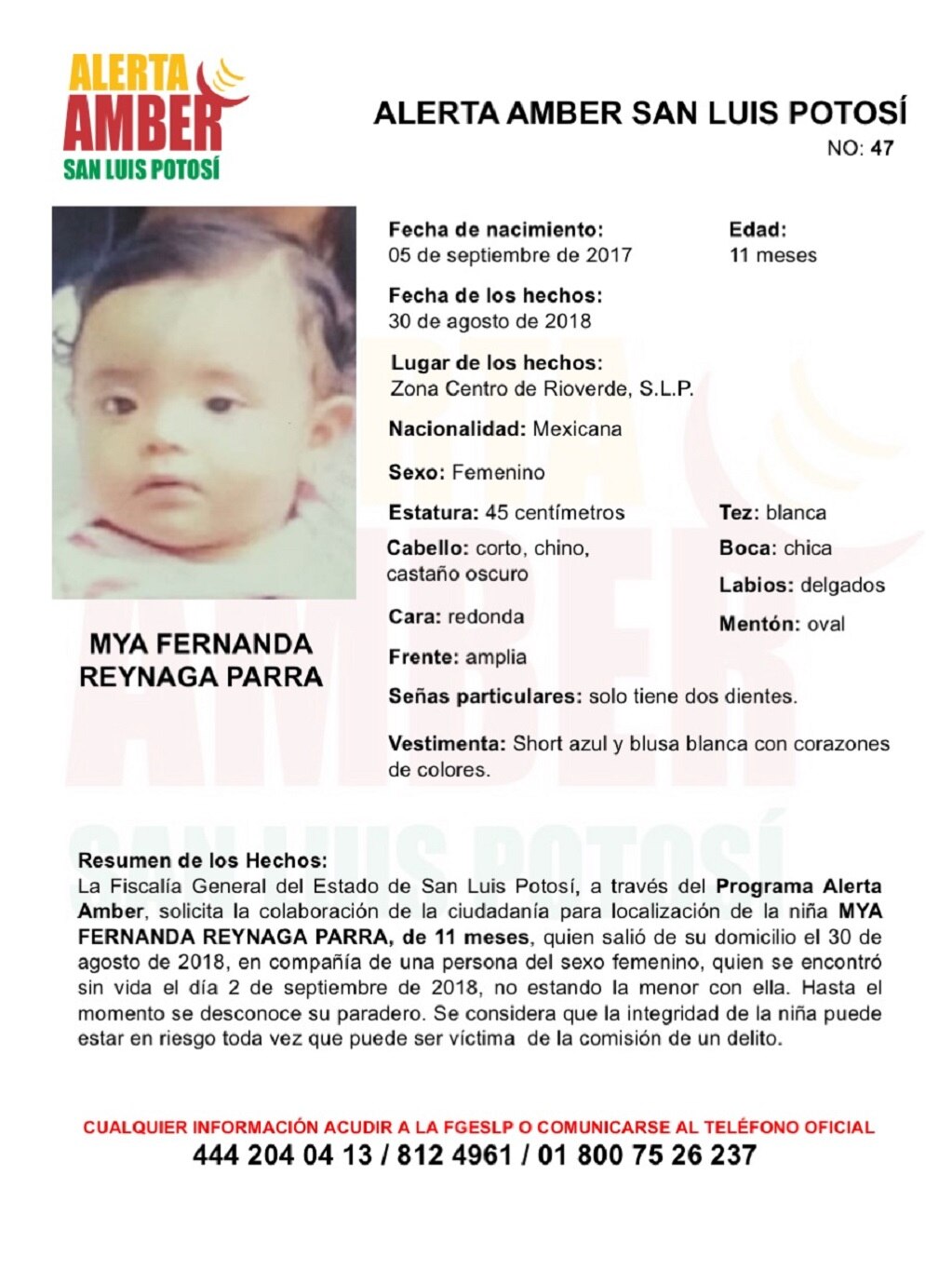Familiares confirman muerte de mujer extraviada, emiten alerta amber por Mya Fernanda