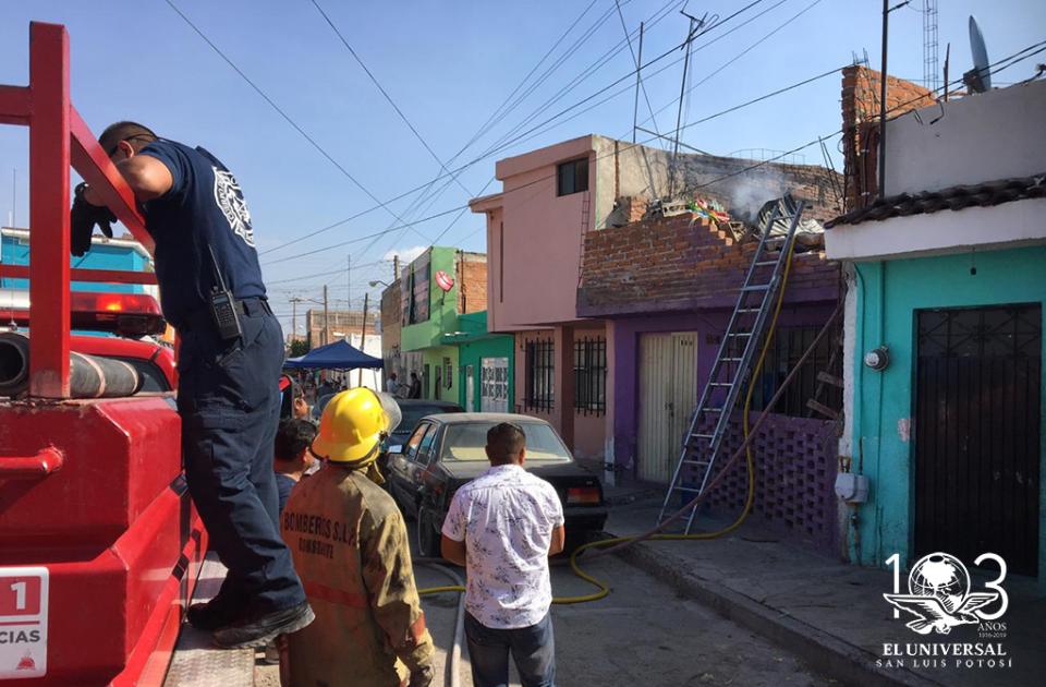 Se registra incendio en "la Santa Fe"