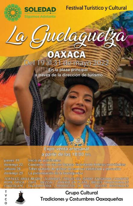 Guelaguetza en SLP. Municipio de Soledad recibirá festival cultural oaxaqueño