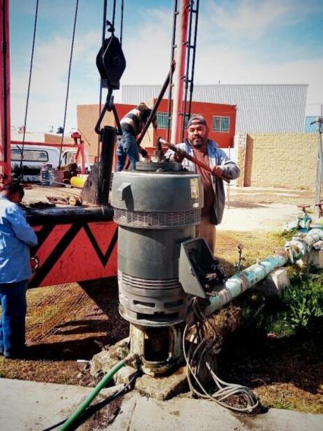 Interapas realiza rehabilitación integral de pozo en Soledad