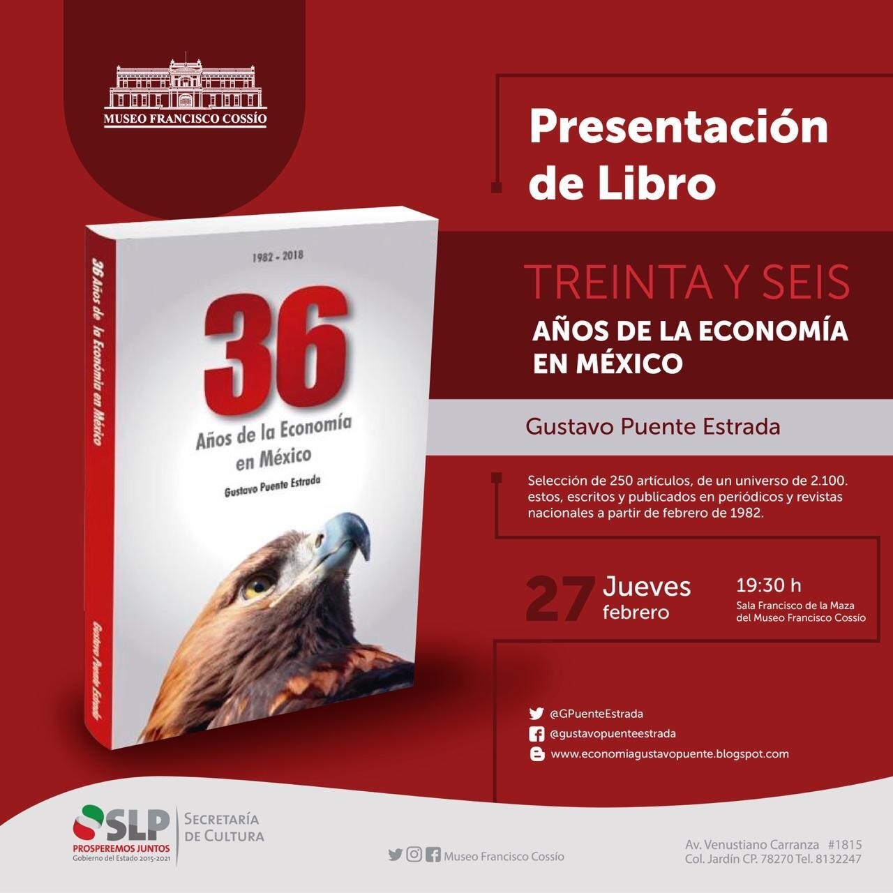 Museo Francisco Cossío presenta actividades de la semana