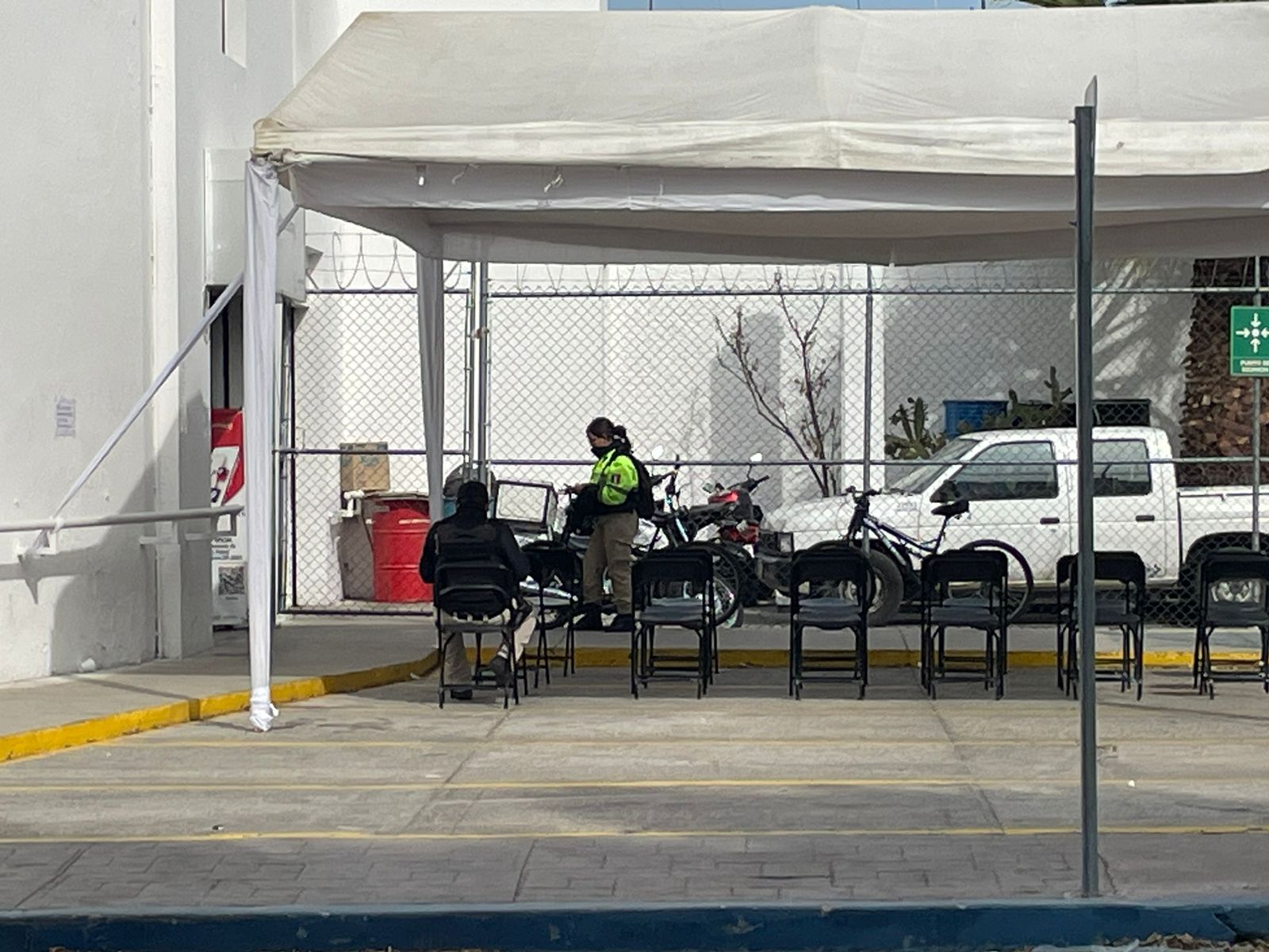 Tras robo incrementa presencia policial en las cajas recaudadoras de la capital de SLP