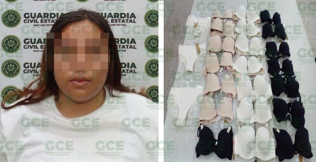 ¡Con los calzones en la mano! Detienen a mujer con lencería valuada en 20 mil pesos