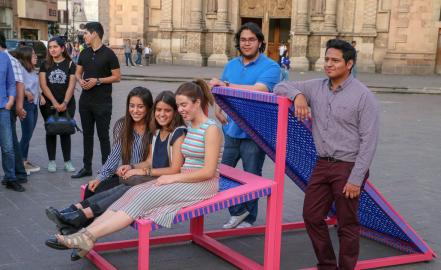 Gobierno municipal y Tec de Monterrey intervienen en Centro Histórico con esculturas