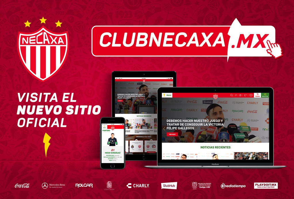 Necaxa presenta su nuevo sitio web 