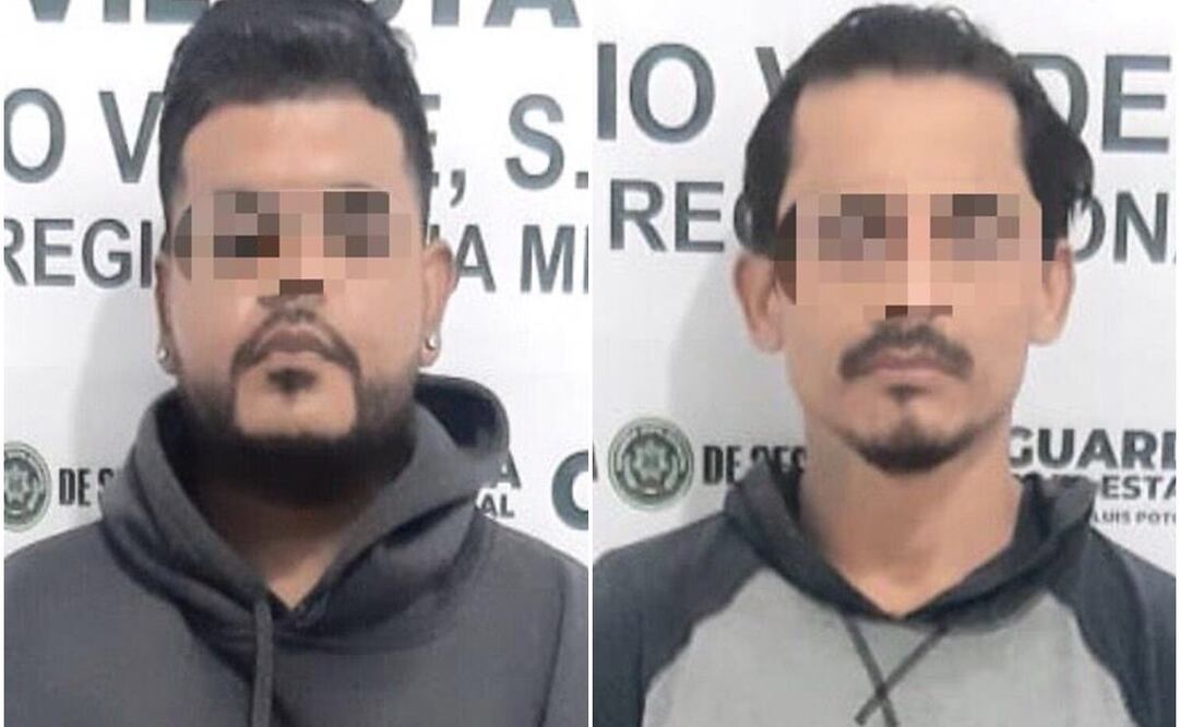 Capturan a dos presuntos delincuentes en Cerritos; se les relaciona con asesinato de familia. Foto: GCE