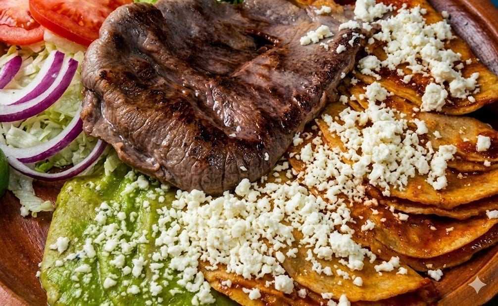 Enchiladas huastecas. Foto: Imagen generada con IA