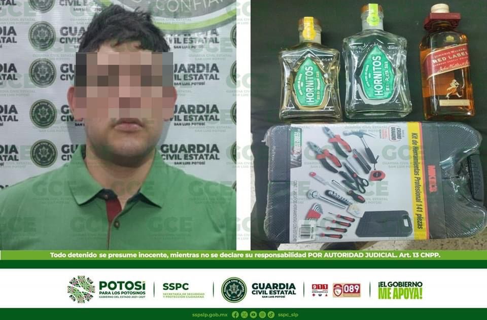 ¡Quería aprovechar el Buen Fin! Detienen a sujeto por robo en supermercado de SLP