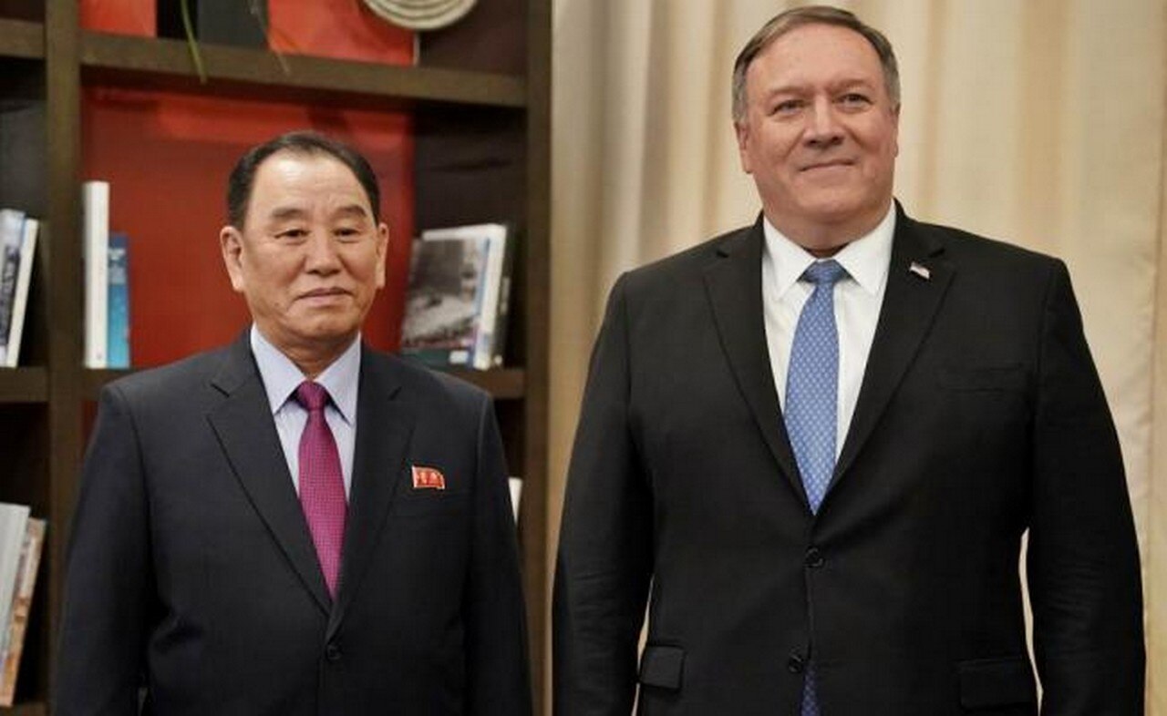 Enviado de Corea del Norte se reúne con Mike Pompeo, secretario de Estado de EU, para conversaciones nucleares