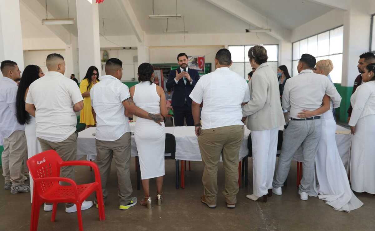 ¡Triunfó el amor! Celebran bodas comunitarias en penal de La Pila de SLP