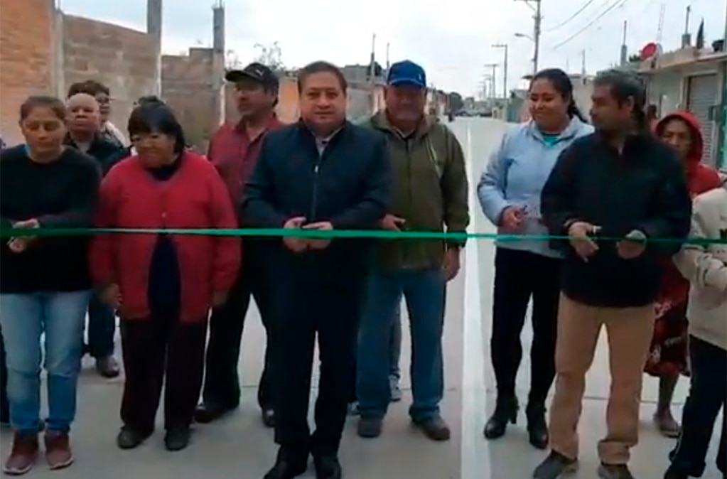 Inauguran modernización de calle Naranjos en Rancho Blanco 