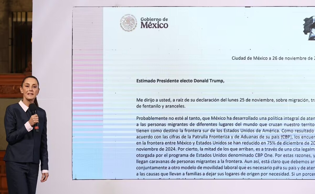 Sheinbaum responde a Trump sobre imposición de aranceles a México; “causará pérdidas de empleo”, advierte