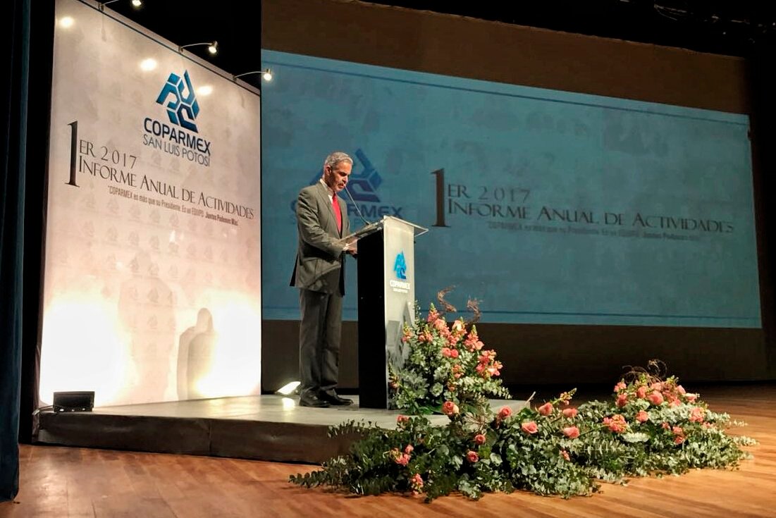 Coparmex SLP rinde informe de actividades