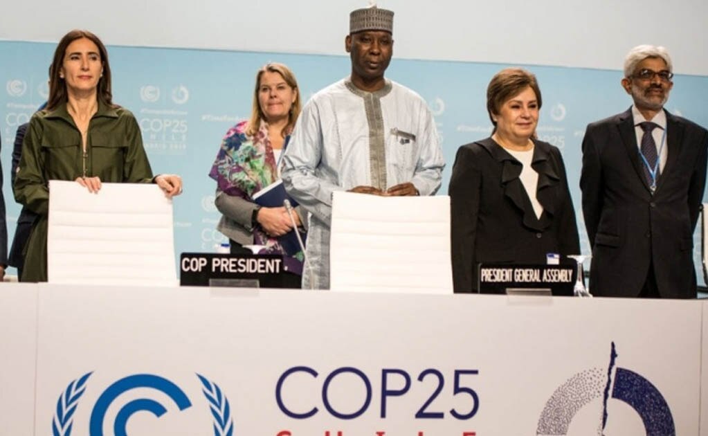 Con dos días de retraso finalizó la COP25 presidida por la ministra chilena Carolina Schmidt (primera a la izquierda) (Foto: Getty Images)