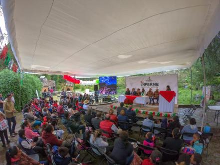 Paloma Bravo rinde su primer informe de gobierno 