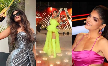 Medias de rejilla, escotes y minivestidos, los outfits con los que Ana Bárbara presume su figura en La Academia