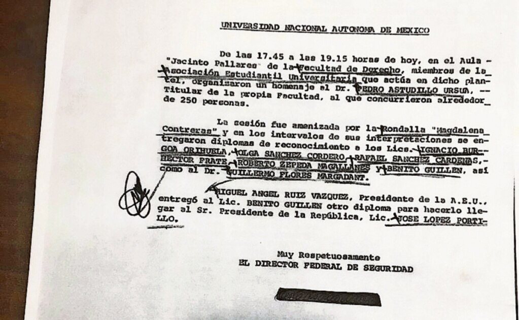 Gobiernos del PRI espiaron en la UNAM a Olga Sánchez Cordero