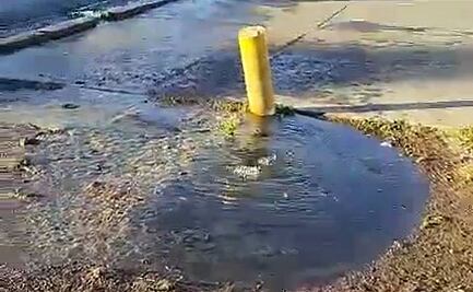 Gran fuga de agua en Cordillera de los Alpes causa preocupación en la capital de SLP