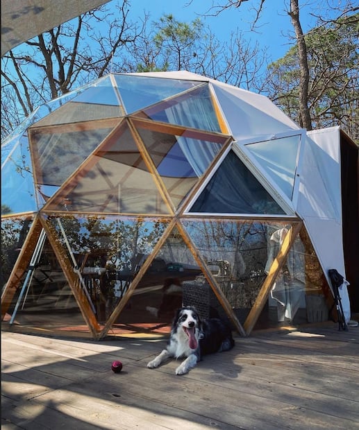 Fisterra es un campamento de lujo pet friendly. Foto: FB@Fisterra Luxury Eco-Camping