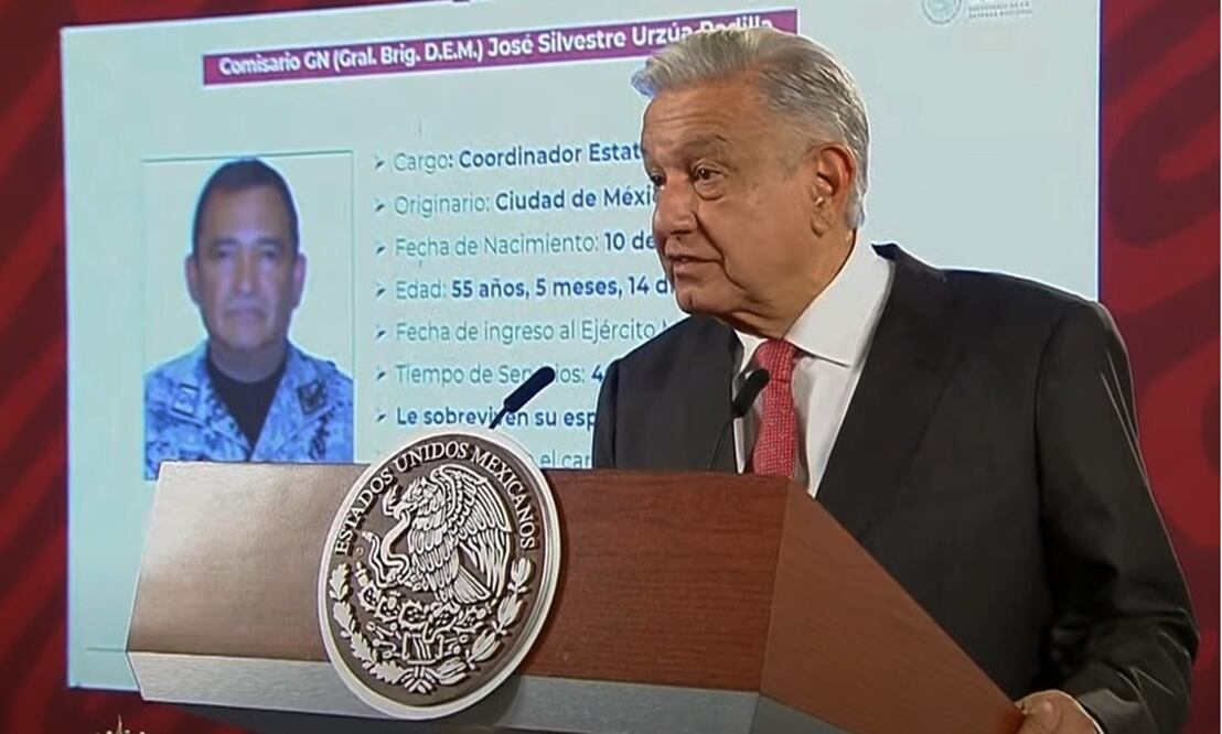 AMLO lamenta “mucho” asesinato del general Urzúa Padilla en Zacatecas