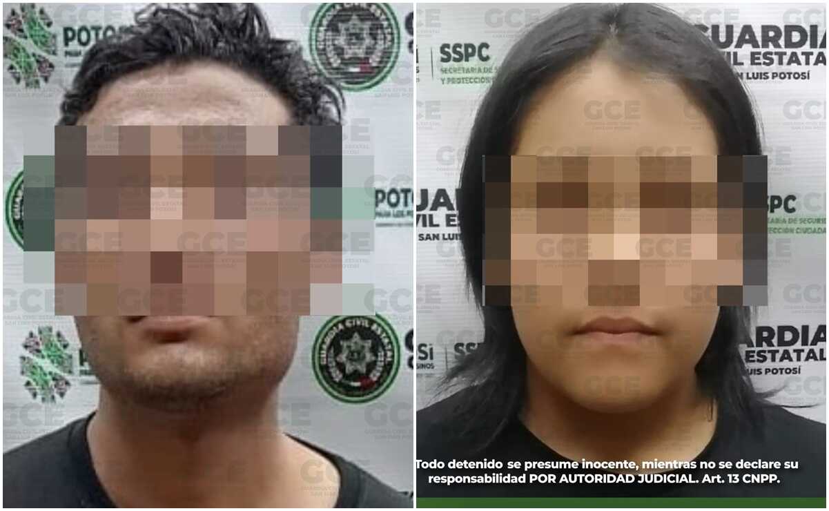Detienen en SLP a hombre y mujer por violencia contra sus progenitoras
