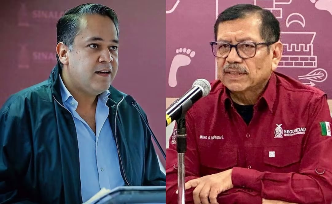 Gerardo Mérida Sánchez y Enrique Díaz Vega, exsecretarios de Seguridad Pública y Finanzas de Sinaloa. Fotos: Especiales
