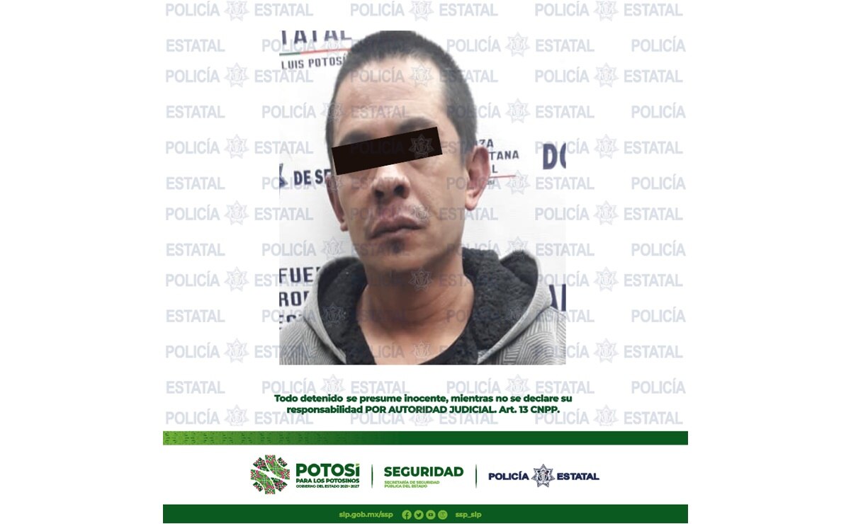 Cae uno que presuntamente trató de asaltar a despachador de gasolinera en capital de SLP