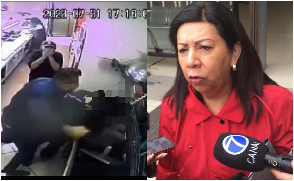 Avances del caso de "El Tiburón", agresor de un empleado de un Subway en SLP. Fotos: Captura de cámara / Samuel Estrada