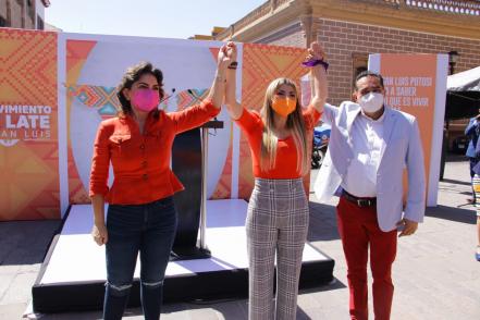 Con Marvelly Constanzo, Movimiento Ciudadano arranca campaña en SLP