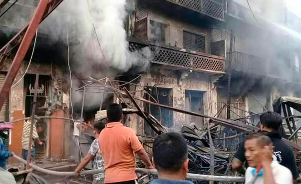 El pasado 7 de julio el mercado ubicado en Tamazunchale se incendio, al menos 200 comerciantes resultaron afectados