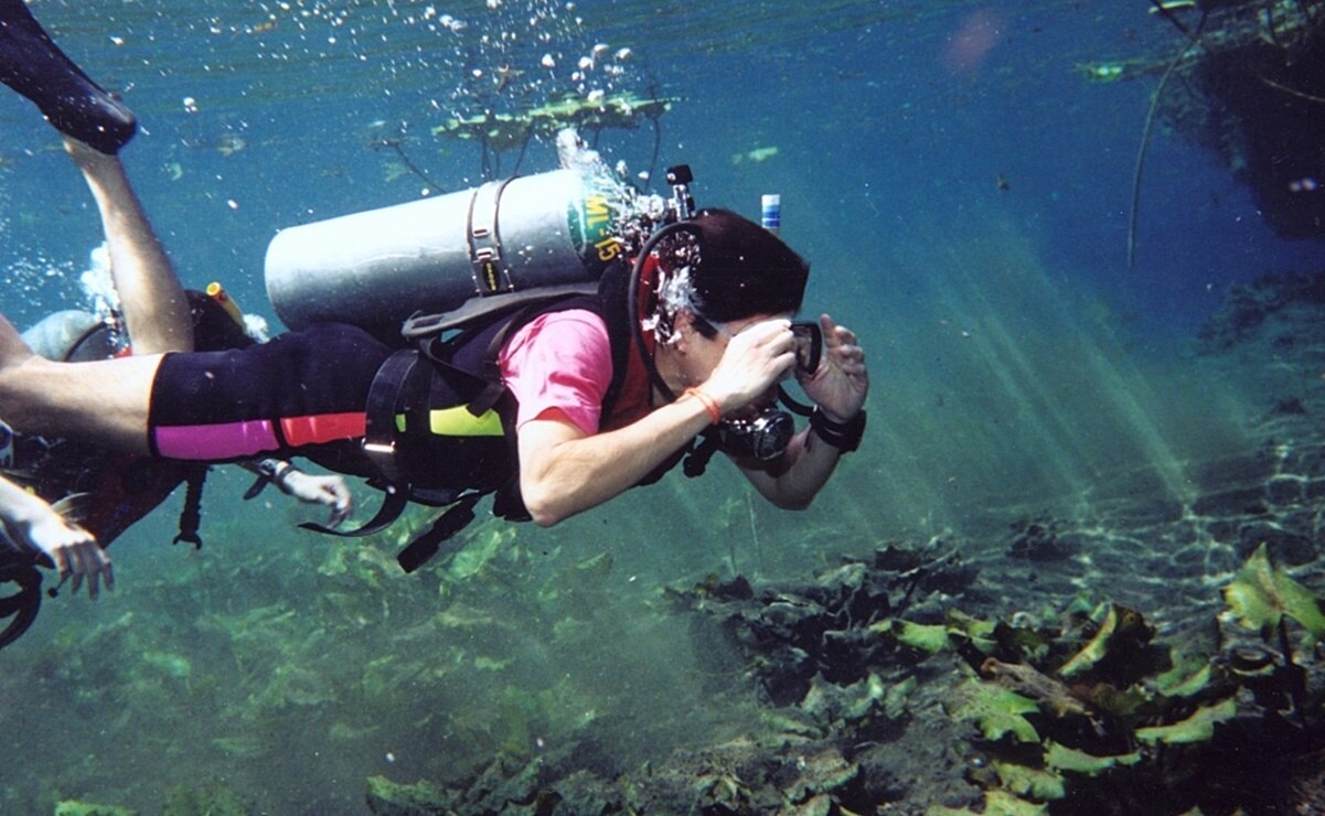 Buceo en Laguna de la Media Luna en Rioverde Foto: Archivo. EL UNIVERSAL