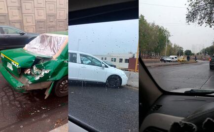 Lluvia y prisas prenavideñas dejan al menos 4 choques