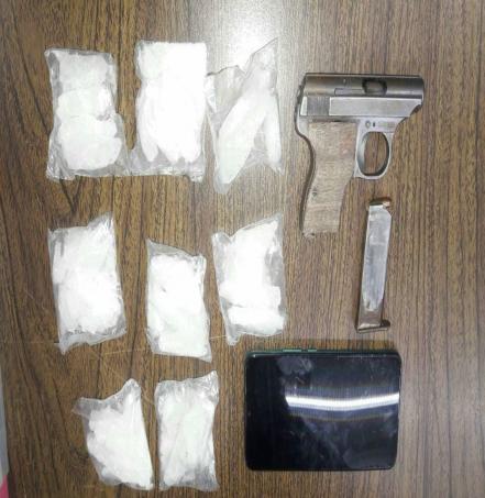 Caen 2 por posesión de droga y portación de arma en capital de SLP; quedan a disposición de FGR