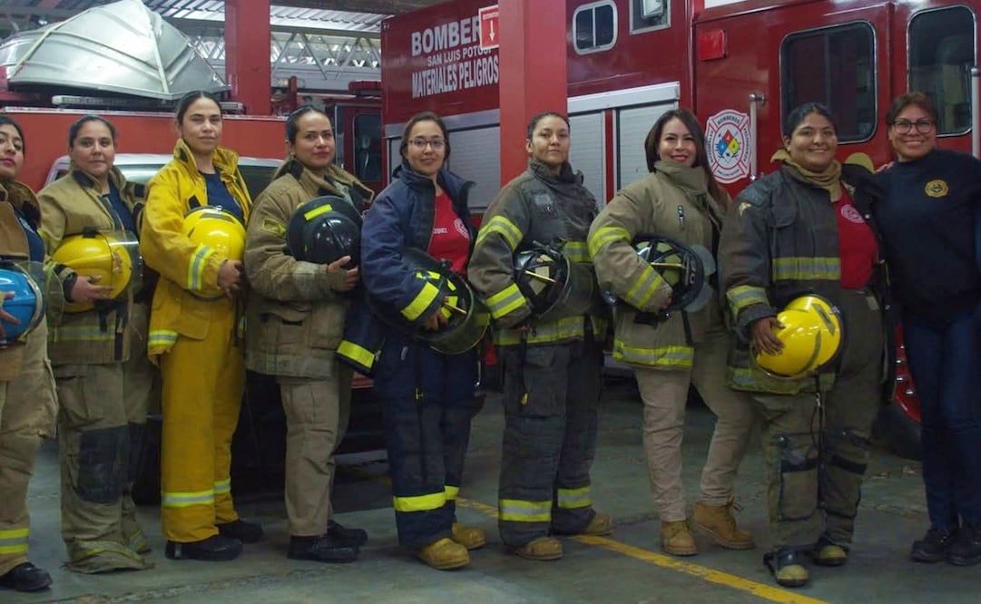 La convocatoria de los Bomberos de SLP destaca la alta participación de mujeres. Foto: Especial