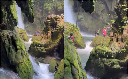 Muere joven ahogada en la cascada Las Golondrinas, en la Huasteca potosina