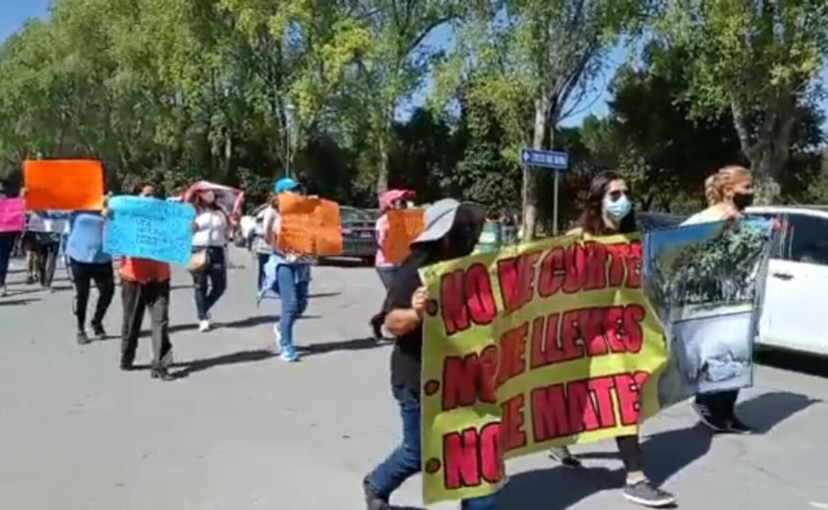 Se manifiestan en el Parque Tangamanga para evitar traslado de borregos