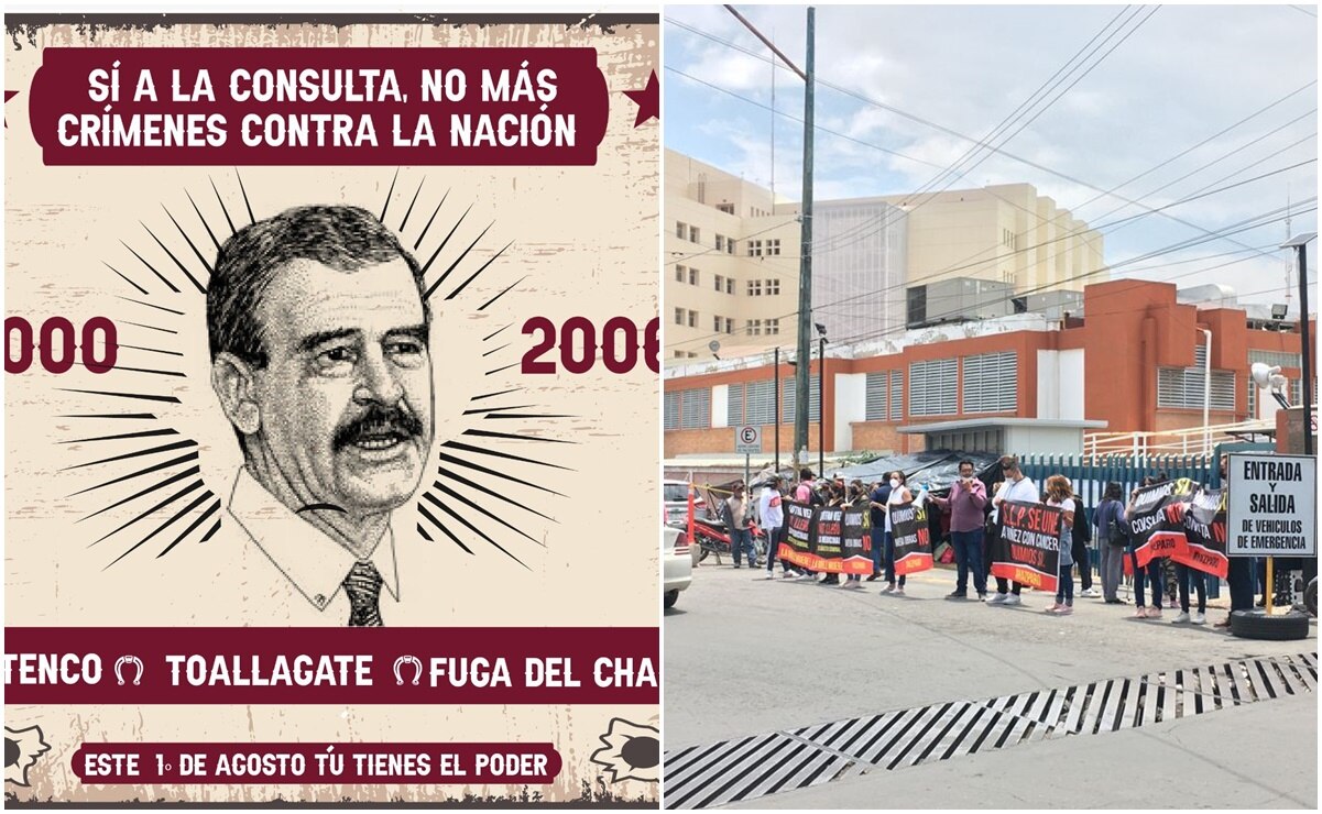 En su cuenta de Twitter, Mario Delgado, dirigente nacional de Morena, publicó una imagen de la consulta. “No podemos olvidar y por eso debemos participar en la #ConsultaExPresidentes”, escribió. Foto: @mario_delgado y Xochiquetzal Rangel. EL UNIVERSAL