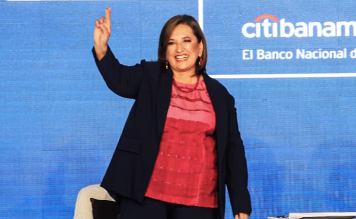 Xóchitl Gálvez en el Citibanamex. Foto: Gabriel Pano/ EL UNIVERSAL