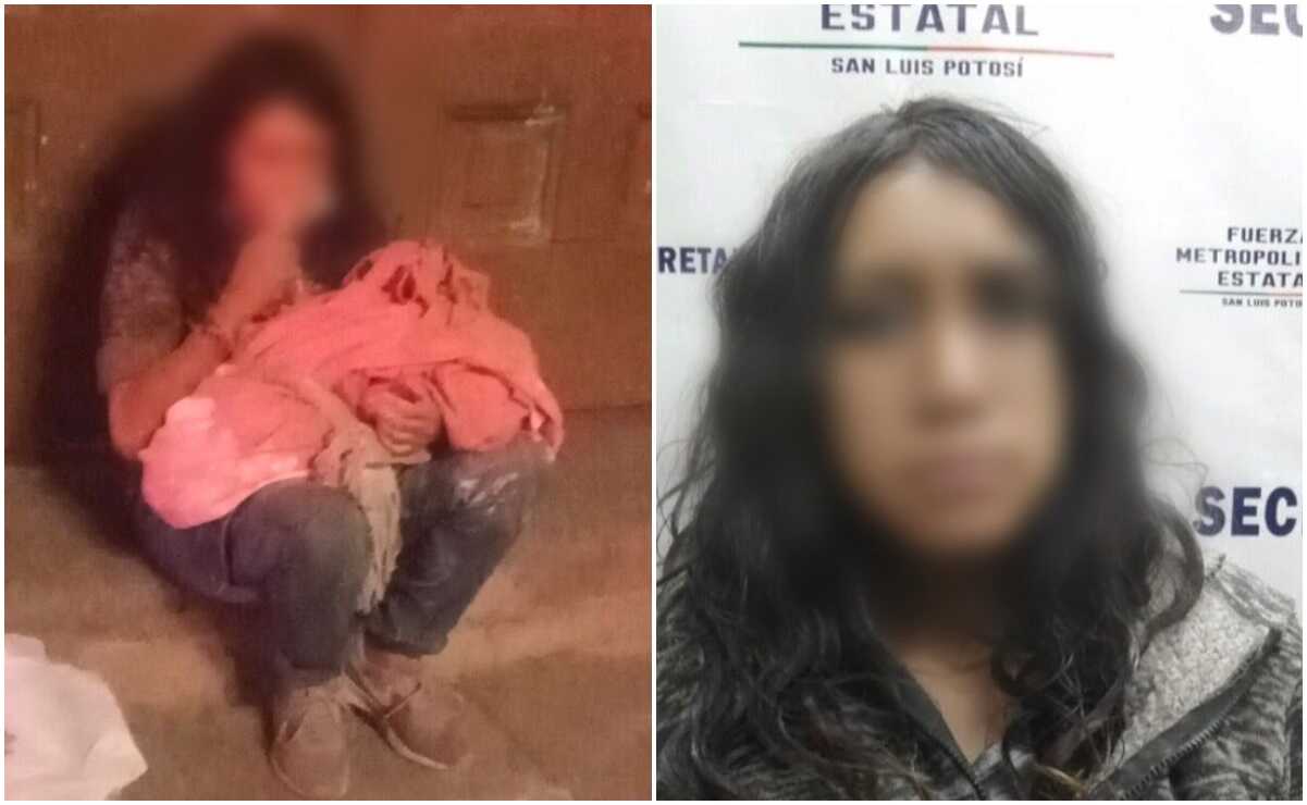 Detienen en Centro Histórico de SLP a mujer que cargaba el cuerpo sin vida de un bebé 