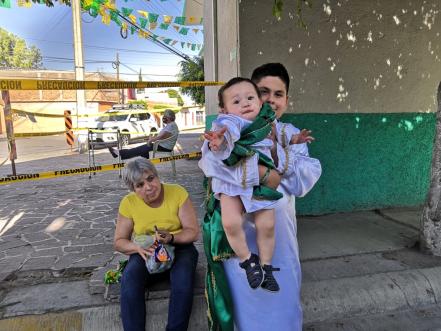 Pese a Covid-19, devotos acuden a capilla para venerar a San Judas en capital de SLP