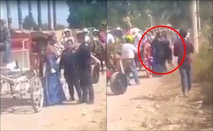 Policías municipales golpean y rompen vestido de trans participante en Certamen de la Feria Regional en SLP