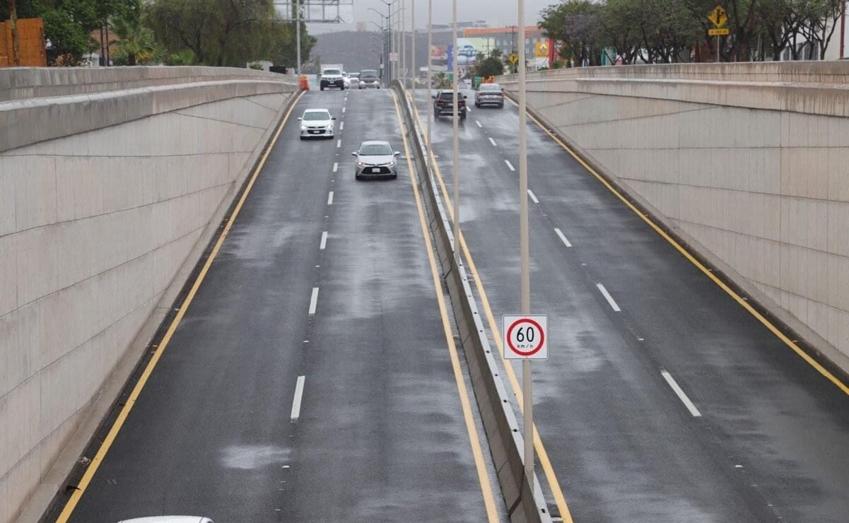 Así quedó el paso a desnivel de la avenida Himalaya de SLP, obra que promete reducir el tiempo de traslado. Foto: Especial