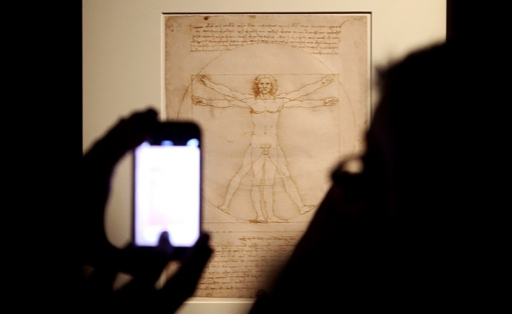 El "Hombre de Vitruvio" de Da Vinci irá al museo del Louvre