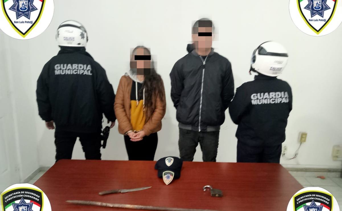 Detienen a pareja responsable de robos y "cortinazos" en el Centro Histórico de SLP