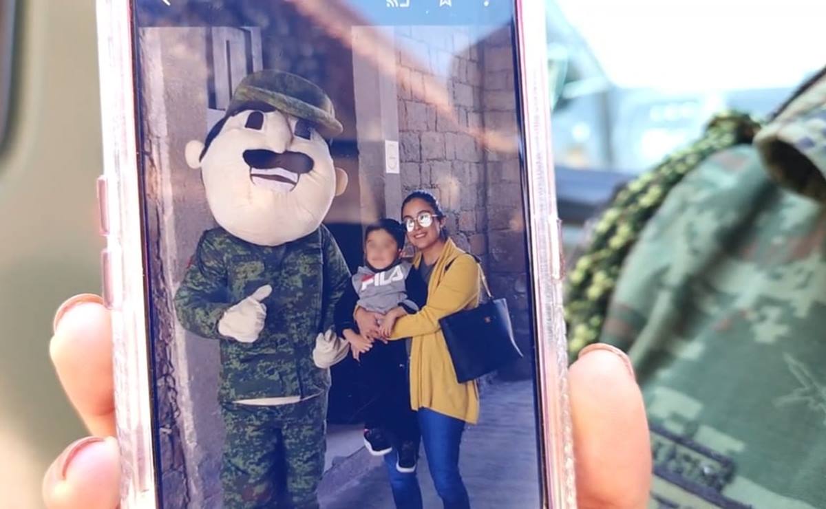 Itzel busca ser la mejor mamá y un ejemplo para su hijo como militar en SLP