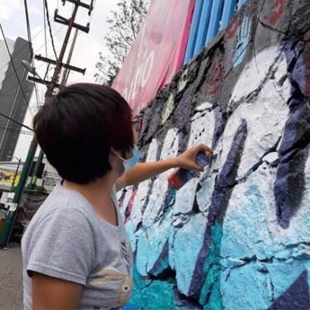 Realizan mural en honor a Héctor Domínguez