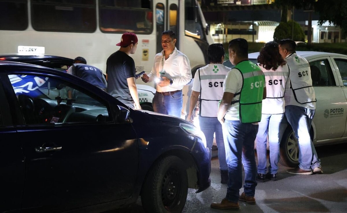 La SCT advirtió que seguirán los operativos en SLP para detectar transporte por aplicaciones. Foto: Especial