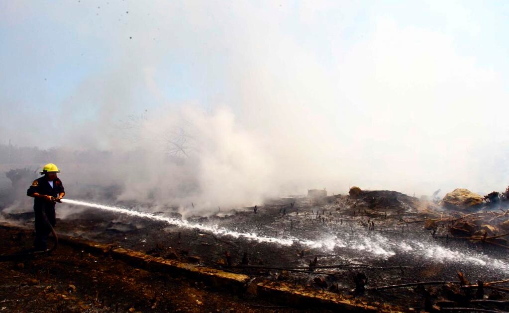 Liquidan cuatro incendios en la entidad