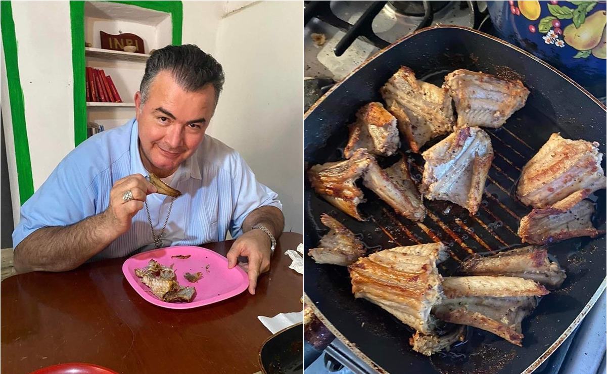 Obispo de Ciudad Valles causa polémica por comer serpiente de cascabel. Foto: Especial